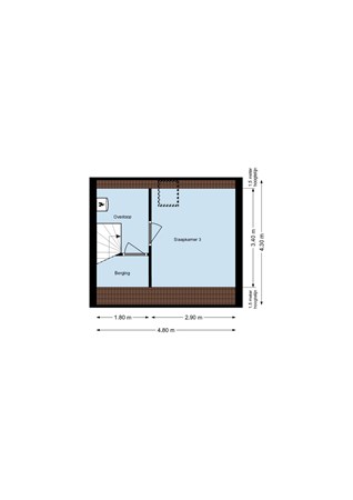 Floorplan - Overakker 61, 4614 GZ Bergen op Zoom